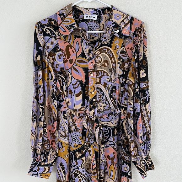 RIXO Multicolor Floral Maxi Dress - Picture 4 of 14